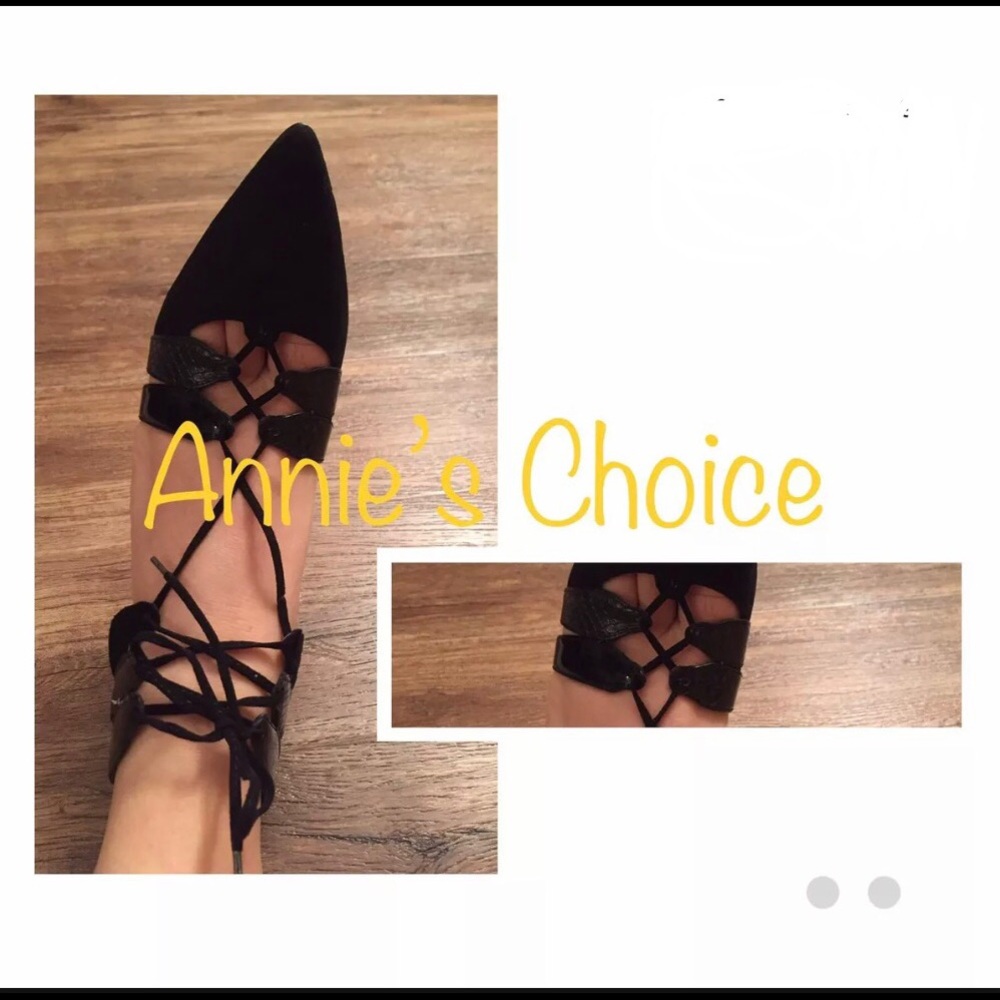 ZARA  Leather High Heel Sandals:Black, US 8/EUR 39